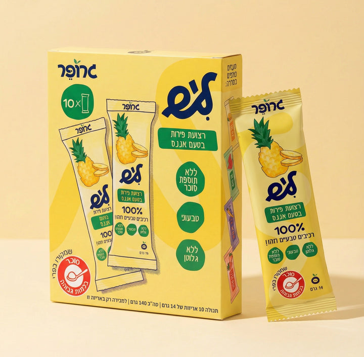 ליש - רצועת פירות בטעם אננס - drinkzeho.com