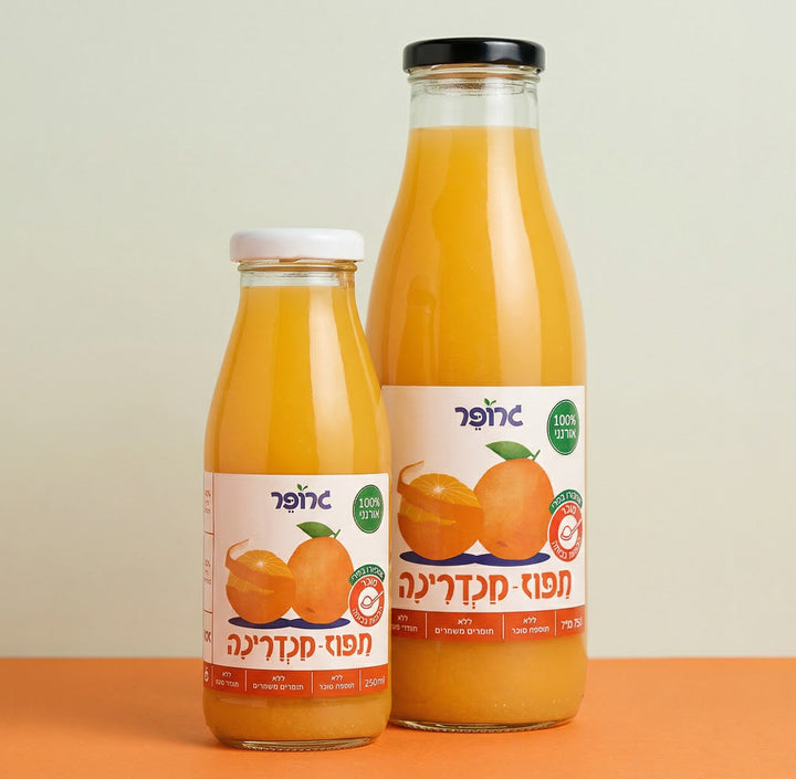 תפוז מנדרינה - מארז בקבוקי זכוכית - drinkzeho.com