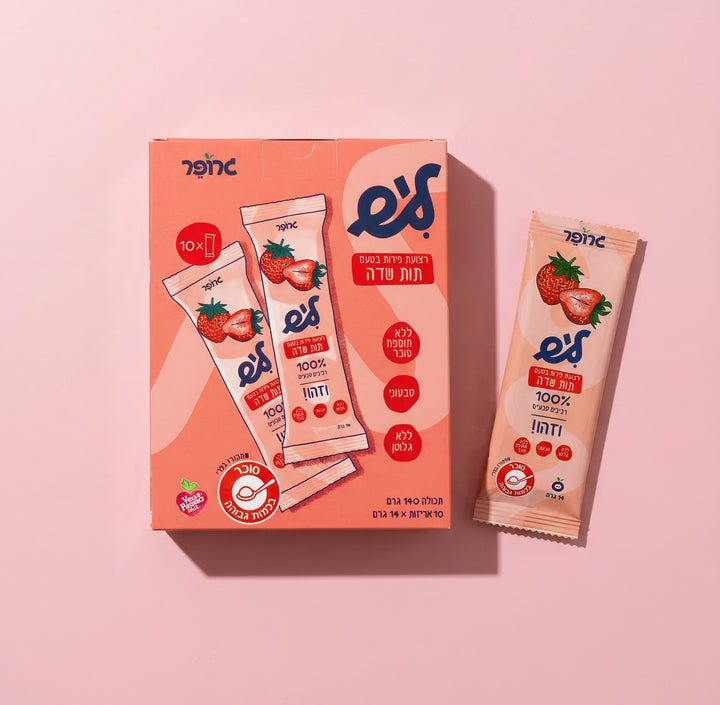 ליש - רצועת פירות בטעם תות שדה - drinkzeho.com