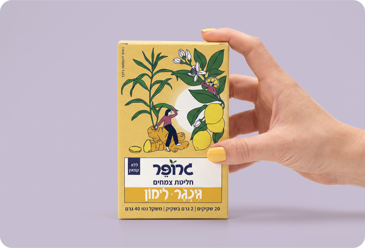 תה ג'ינג'ר לימון אורגני - מארז 4
